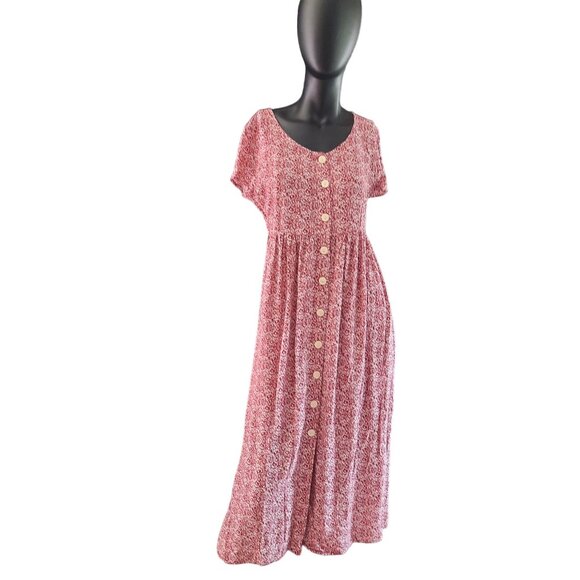 Sycamore Short Sleeve Floral Babydoll Midi Dress - Picture 3 of 14